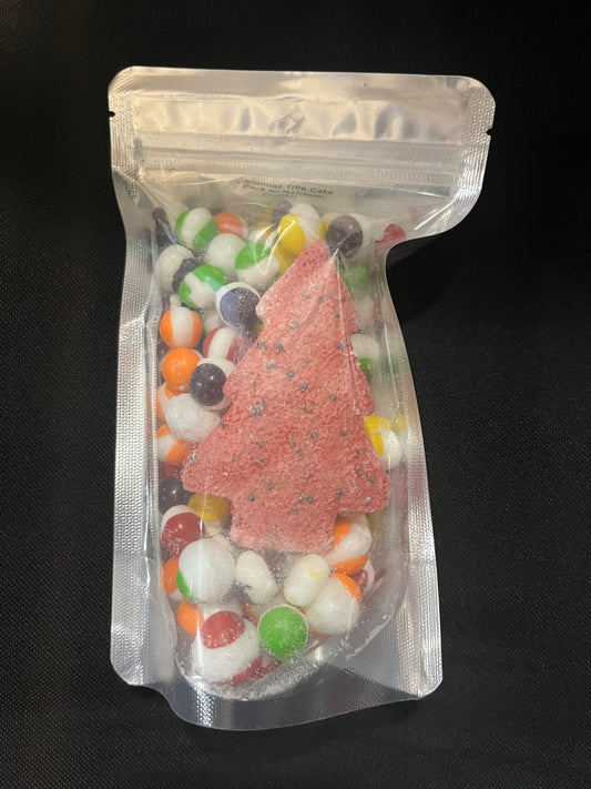 Christmas Tree Cake Pack with Skittles